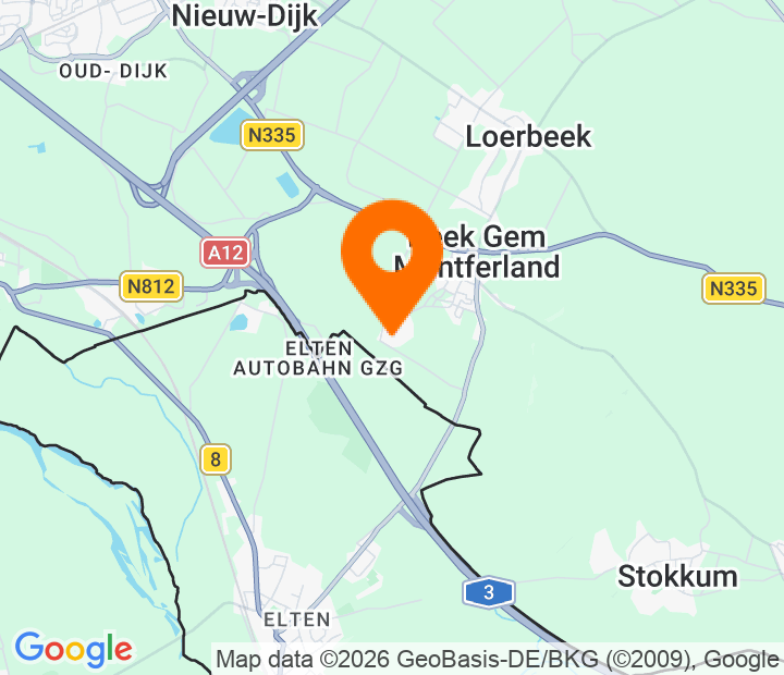 Google Map of 51.90068860085,6.1775309233764